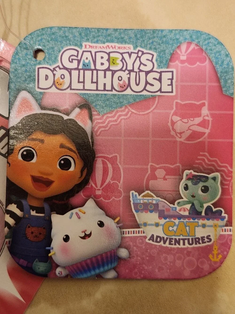 Gabby's Dollhouse Girls Backpack Detachable Lunch Bag Pink Kids School Backpack